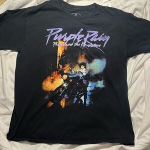 Prince Purple Rain Men’s L Black Official Vintage T-Shirt